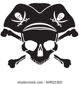 Pirate Symbol Jolly Roger Skullvector Stock Vector (Royalty Free ...