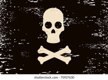Pirate symbol on a dark background