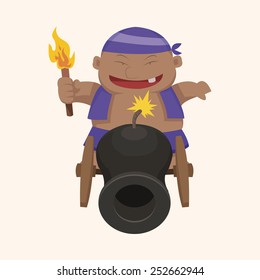 pirate theme elements vector,eps