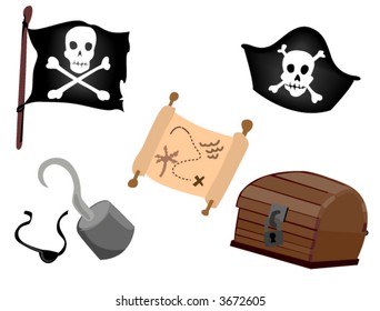 Pirate Theme Icons - Vector