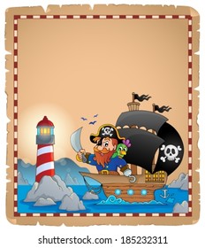 Pirate Theme Perchment 1 - eps10 Vektorgrafik.