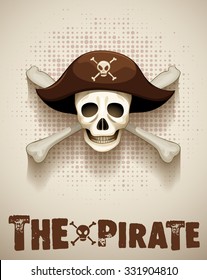 Piratenthema mit Skulptur von Piraten