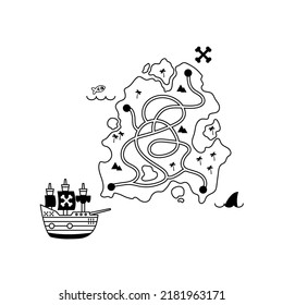 Pirate themed children's drawing book