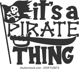 É uma coisa pirata - Ilustração pirata