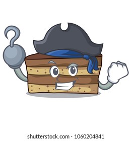 pirate tiramisu character cartoon style
