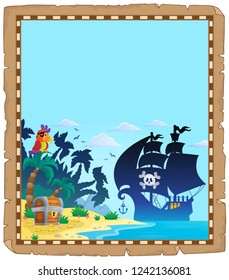 Pirate topic parchment 2 - eps10 vector illustration.