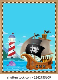 Pirate topic parchment 6 - eps10 vector illustration.
