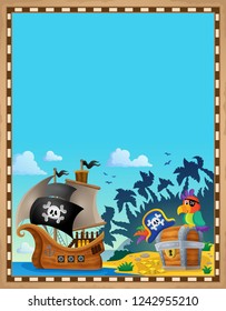 Pirate topic parchment 7 - eps10 vector illustration.
