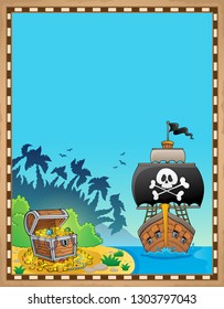 Pirate topic parchment 9 - eps10 vector illustration.