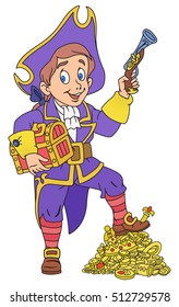 Pirate and treasure