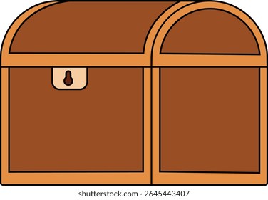Pirate Treasure Element in Cartoon Design. Vector Illustration