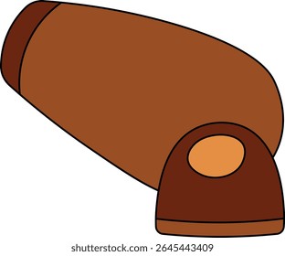 Pirate Treasure Element in Cartoon Design. Vector Illustration