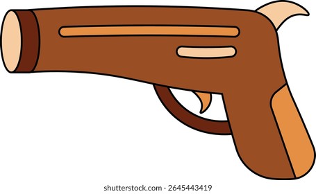 Pirate Treasure Element in Cartoon Design. Vector Illustration