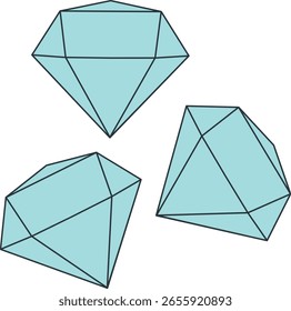 Pirate Treasure Element. Flat Cartoon Vector Illustration