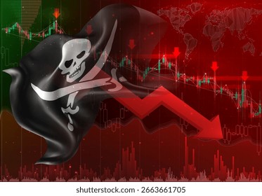 Pirata y Vector 3D marcan tendencia a la baja en el intercambio financiero