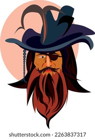Pirate vector Character Design, Cartoon
