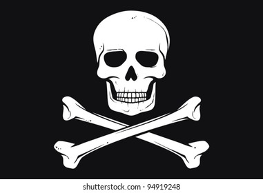 Pirate vector flag