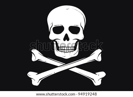 Pirate vector flag