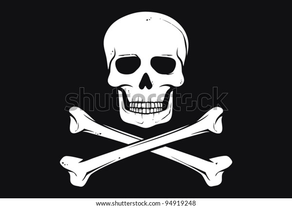 Pirate Vector Flag Stock Vector (Royalty Free) 94919248
