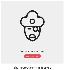 Pirate vector icon