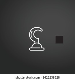 Pirate vector icon. Pirate concept stroke symbol design. Thin graphic elements vector illustration, outline pattern for your web site design, logo, UI. EPS 10.