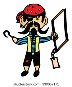 pirate vector illustration
