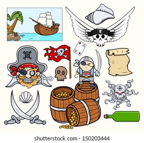 Pirate Vectors Set