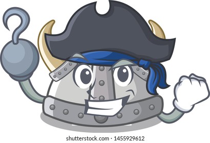 Pirate viking helmet isolated with the character