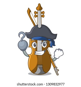 Pirate violin in the a character shape