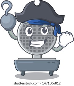 Pirate waffle iron in the character shape