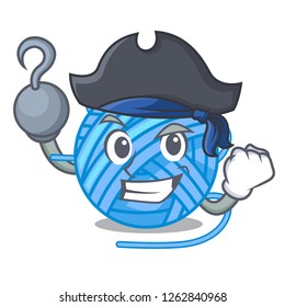 Pirate wool ball in a shape cartoon