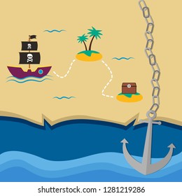 Pirates Background Illustration