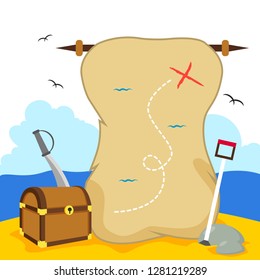 Pirates Background Illustration