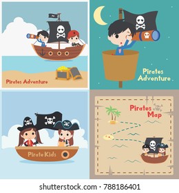 Pirates Cartoon Illustration
