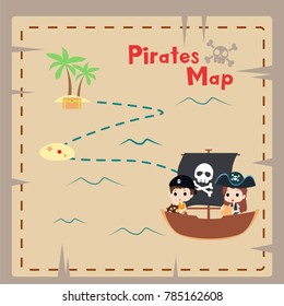 Pirates Cartoon Illustration Vector