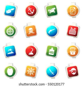 Pirates color icon for web sites and user interfaces
