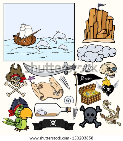 Similar – Pirate Paper Ship | Adventure Vacation