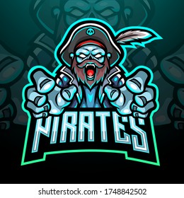 Pirates esport logo mascot design