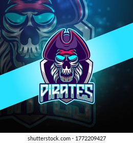 Pirates esport mascot logo design