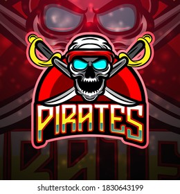 Pirates esport mascot logo design