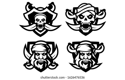 Pirates Esports Mascot Logo Collection