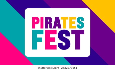 El fondo del Festival de los Piratas o la Plantilla de diseño del Anuncio se observa cada año en noviembre. Concepto de Festiva. Plantilla para tarjeta, cartel, cartel, Plantilla.