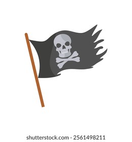 Pirates Flag, Halloween Vector Illustration, Isolated