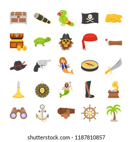 
The Pirates Flat Icons
