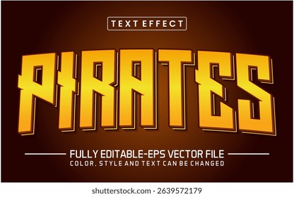 Pirates font Text effect editable