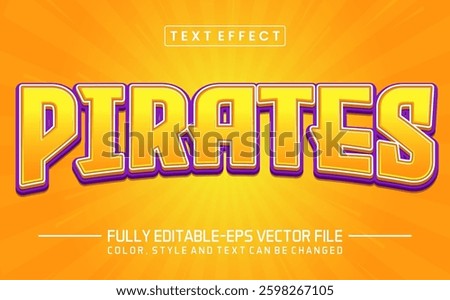 Pirates font Text effect editable