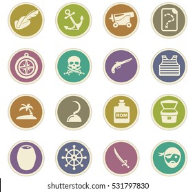 pirates icon set