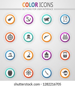 Pirates icon set for web sites and user interface