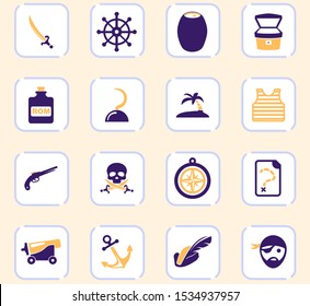 Pirates icon set for web sites and user interface