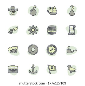 Pirates icon set for web sites and user interface